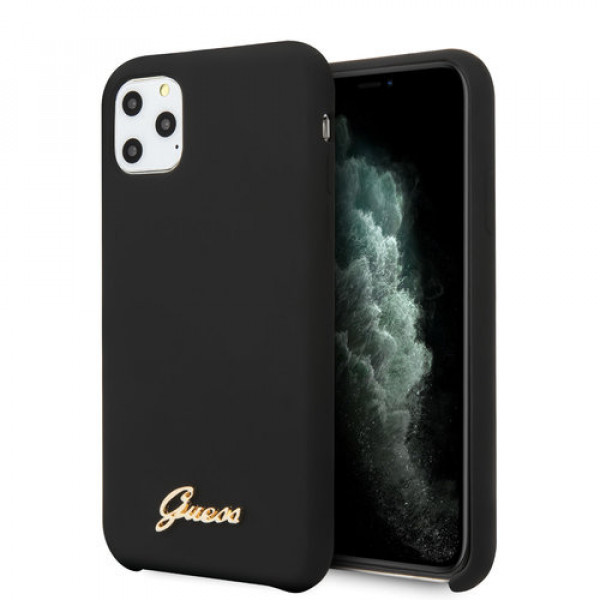 Guess iPhone 11 Pro Max Goud Backcover hoesje - GUHCN65LSLMGBK