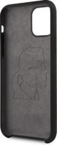 Apple iPhone 11 Pro Zwart Karl Lagerfeld Backcover hoesje Body Iconic - Body - KLHCN58SLFKBK