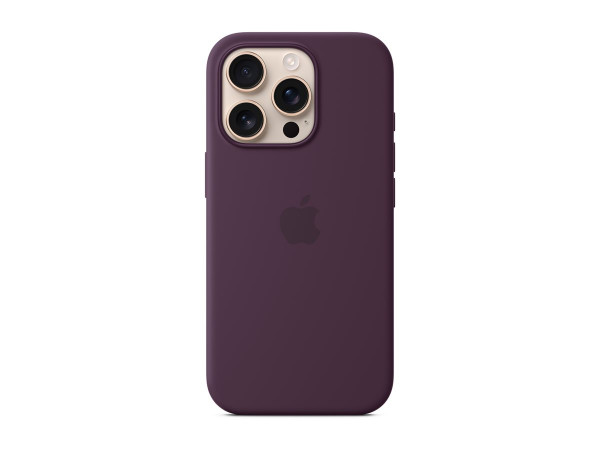 APPLE iPhone 16 Pro Silicone Case with MagSafe - Plum MYYM3ZM/A