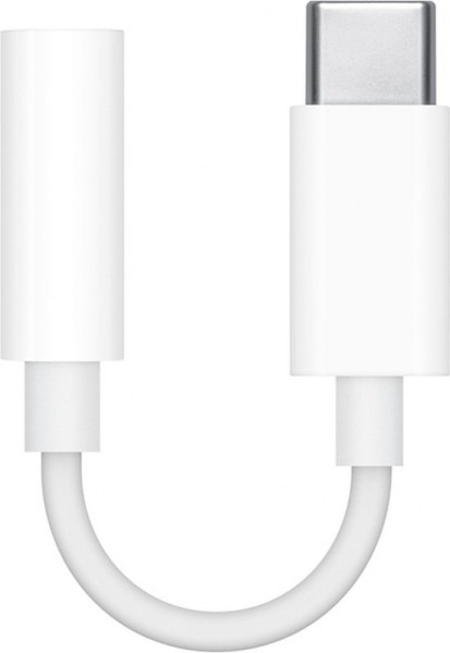 Apple MU7E2ZM/A kabeladapter/verloopstukje 3.5mm USB-C Wit