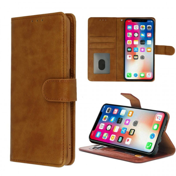 Book Case Brown For iPhone X / XS