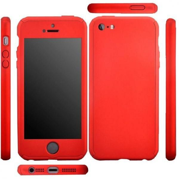 Crystal Case iPhone 5(SE) 360° Hard Case Rood