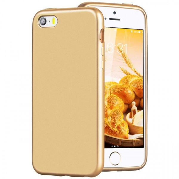Crystal Case iPhone 5(SE) Silicone Case Goud