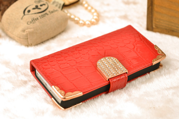 Crystal Case iPhone 5S(E) Luxury Case Rood