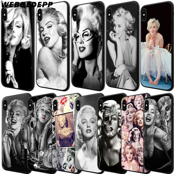 Crystal Case iPhone 5S(E) Marilyn Monroe TPU Case White