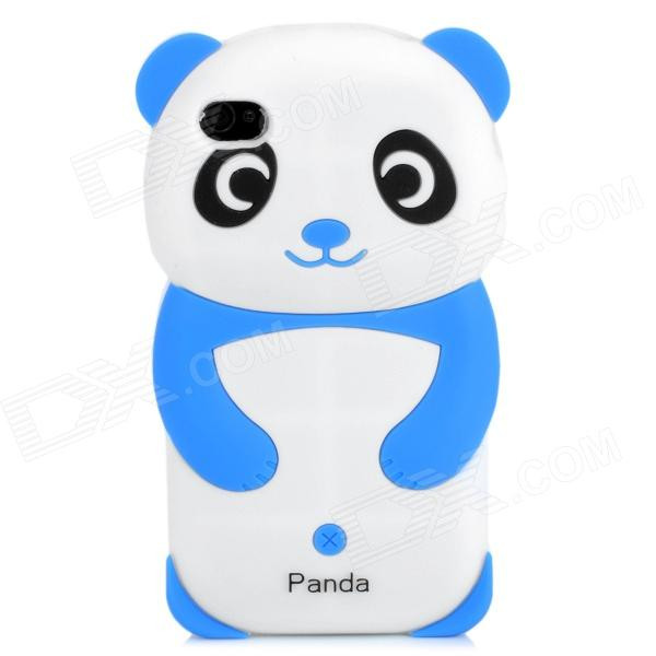 Crystal Case iPhone 5S(E) Siliconen Panda Case Blauw