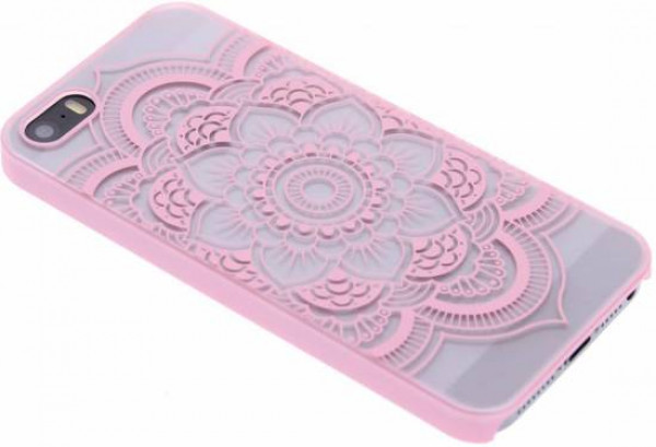 Crystal Case iPhone 6(s) Bloem Hardcase Roze