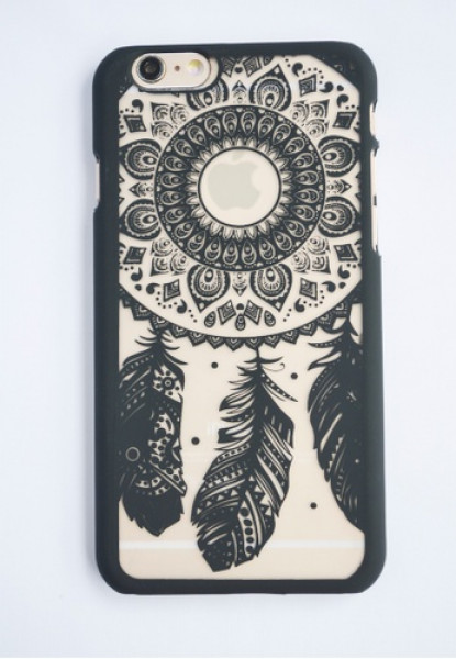 Crystal Case iPhone 6(s) Dreamcatcher Hardcase Zwart