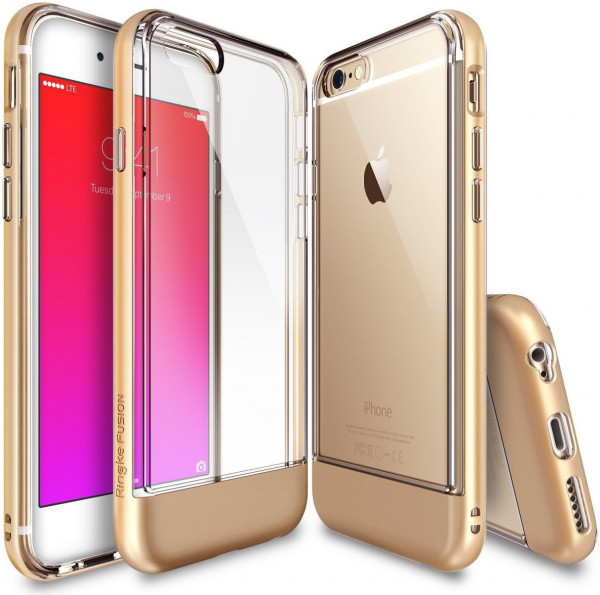 Crystal Case iPhone 6(s) Hard Case Blinkend Goud