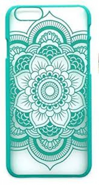Crystal Case iPhone 6(s) Henna Bloemen Hardcase Groen