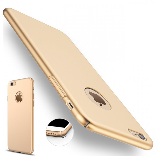 Crystal Case iPhone 6(s) Plus Hard Case Goud