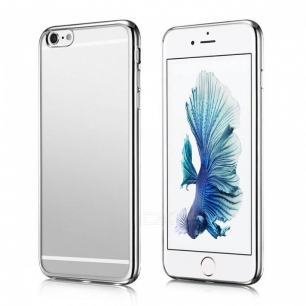 Crystal Case iPhone 6(s) Plus  Siliconen Case Silver