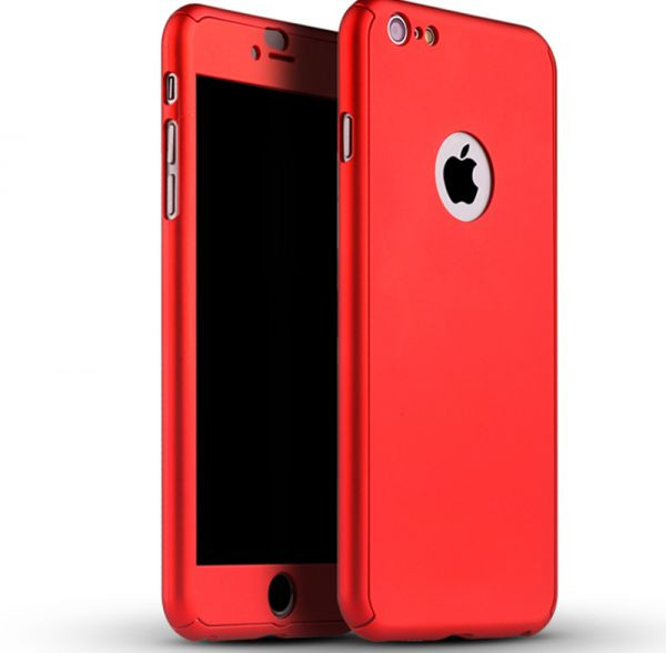 Crystal Case iPhone 7&8 Plus 360° Case Red