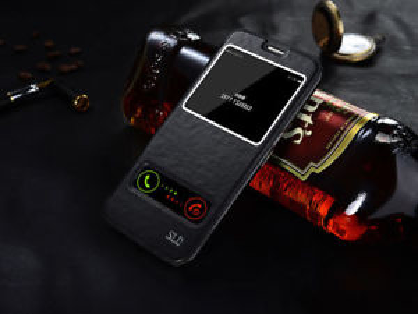 Crystal Case S6 Edge window view black