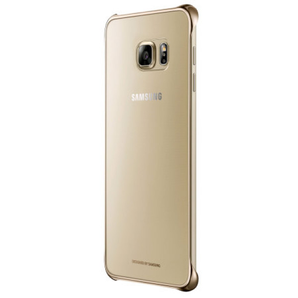 Galaxy S6 Edge Clear Cover Gold
