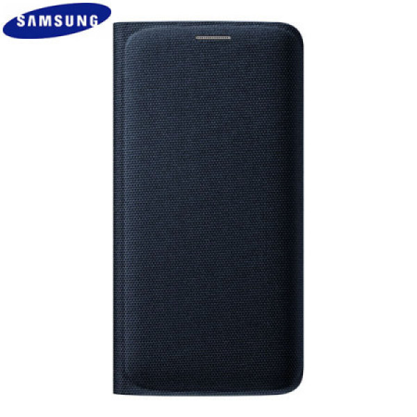 Galaxy S6 Edge Flip Wallet Fabric Black