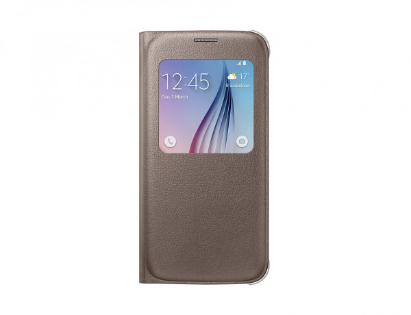 Galaxy S6 S-View Cover PU Gold