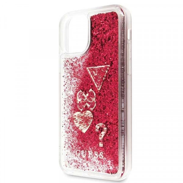 Guess Apple iPhone 11 Back cover case Guess GUHCN61GLHFLRA Raspberry for iPhone 11