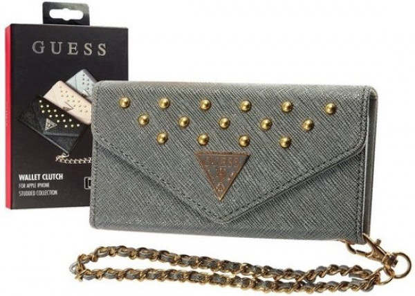 Guess Apple Iphone 6 Wallet Clutch Csae Gray