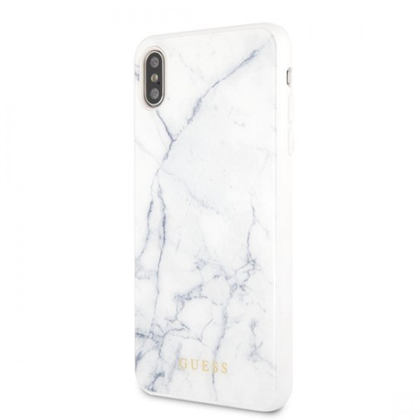 Guess Guess back cover case Apple iPhone X-Xs Marble Collection White - Hard Case
