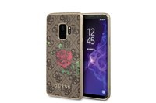 Guess Silicone Backcover Flower Desire Voor Galaxy S9 -(Brown)