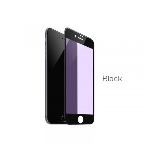 Hoco Eye protection full screen curved surface Anti-Blue ray tempered glass for iPhone7 Plus/8 Plus(A9) black