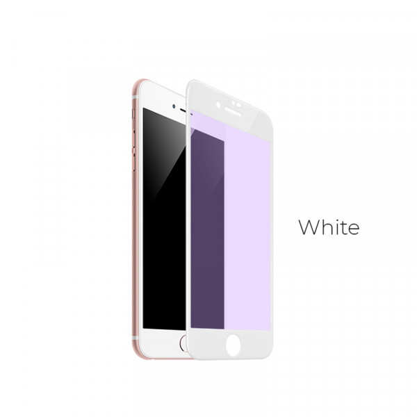 Hoco Eye protection full screen curved surface Anti-Blue ray tempered glass for iPhone7 Plus/8 Plus(A9) white