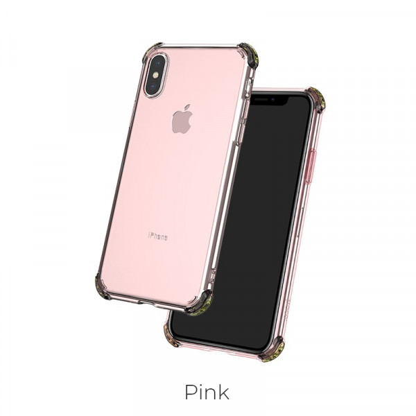Hoco Ice Shield series TPU soft case for iPhoneXS Max pink