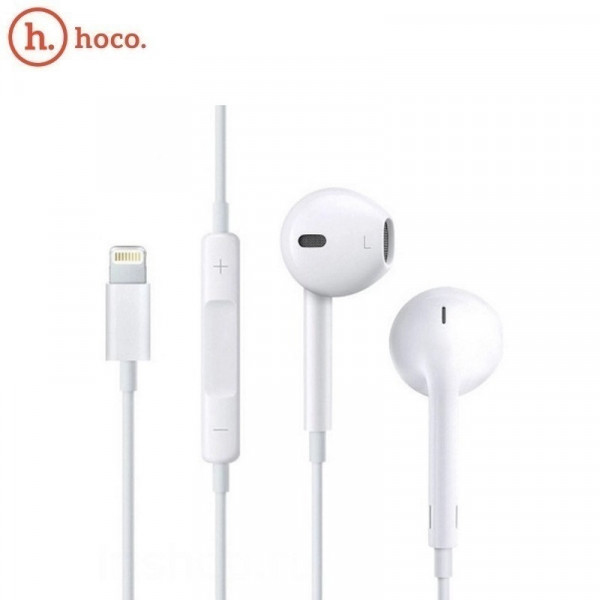 Hoco L7 Original series lightning converse earphone White