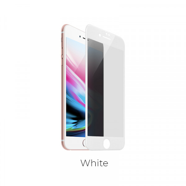Hoco Shatterproof edges full screen anti-spy tempered glass for iPhone7 Plus/8 Plus(A6) white