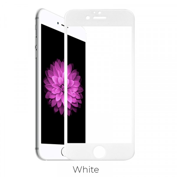 Hoco Shatterproof edges full screen HD glass for iPhone 6 Plus/6S Plus(A1) white