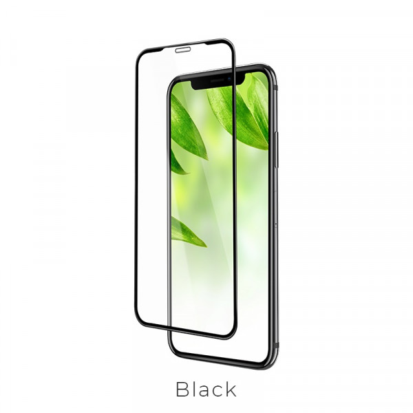 Hoco Shatterproof edges full screen HD glass for iPhoneXS Max(A1) black