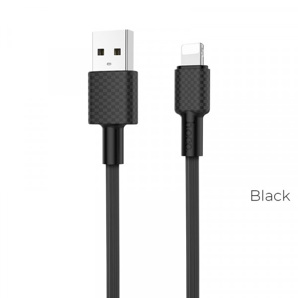 Hoco X29 Superior style charging data cable for Lightning Black