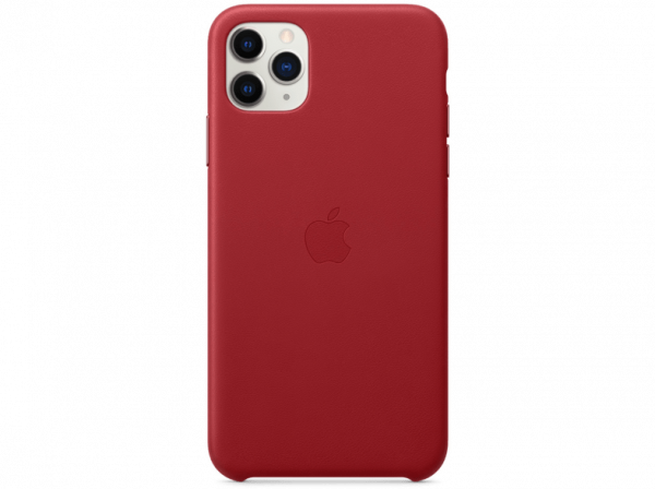 Iphone 11 pro leather case red