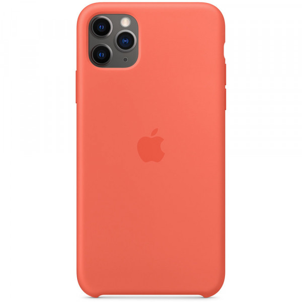 Iphone 11 pro max silicone case orange