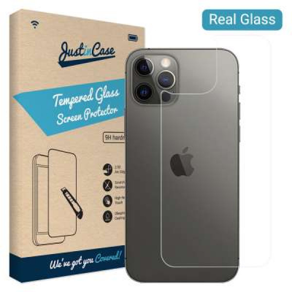 Just in Case Back Cover Tempered Glass Apple iPhone 12 / iPhone 12 Pro
