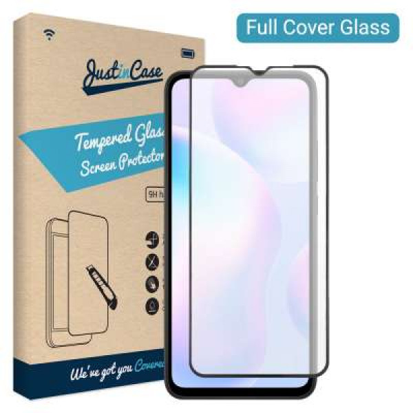 Just in Case Full Cover Tempered Glass Xiaomi Redmi 9C (Black)