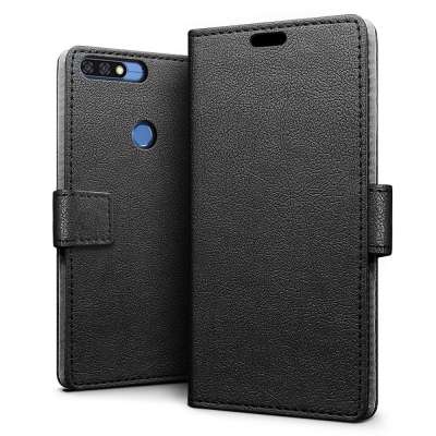 Just in Case Huawei Y7 2018 Wallet Case (Black)