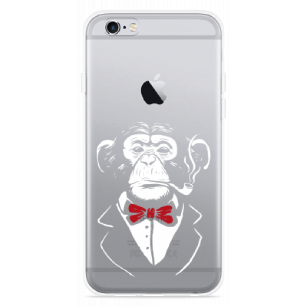 Just in Case iPhone 6 Plus/6S Plus Hoesje Chimp Smoking