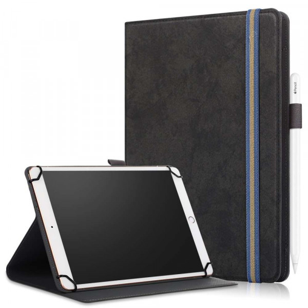 Just in Case Universal 9 inch t/m 10 inch Leather Protective Case (Black)