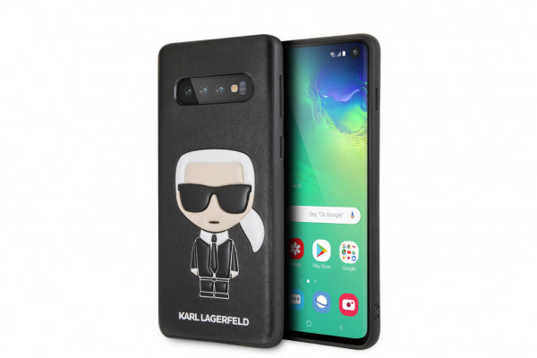 Karl Lagerfeld backcover voor Samsung Galaxy S10 - Zwart