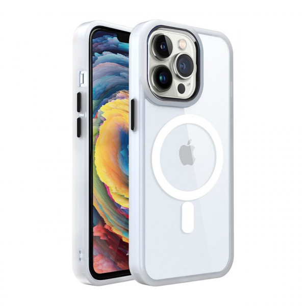 Magnetic Case With MagSafe White For iPhone 14 Plus