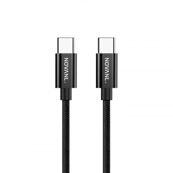 NOVANL SpeedCharge Pro USB C to USB-C Cable 100W (2M) Black