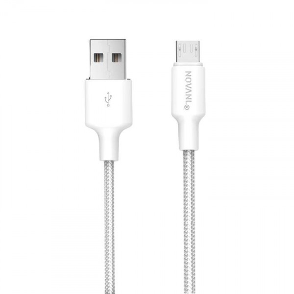 NOVANL SpeedCharge USB A to Micro USB Cable 12W (1M) White