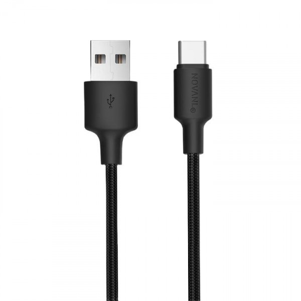NOVANL SpeedCharge USB A to USB-C Cable 12W (1.5M) Black