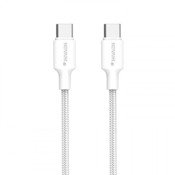 NOVANL SpeedCharge USB C to USB C Cable 60W (1M) White