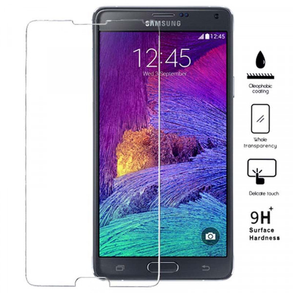 Premium Galaxy Note 4 Tempered Glass Transparent
