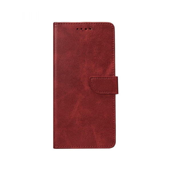 Rixus Bookcase For iPhone 17 Dark Red