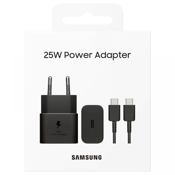 Samsung 25W USB-C Power Adapter With Type-C USB Cable - EP-T2510XBEGEU - Black