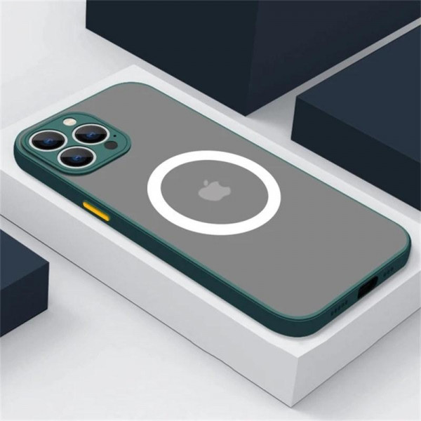 Schokbestendig Groen hoesje met Magsafe voor iPhone 14 Pro